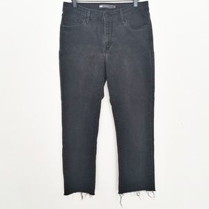 LEVIS Mid Rise Skinny Raw Hem Ankle Jeans Size 12